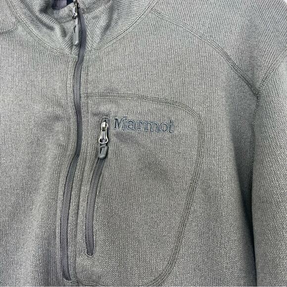 Marmot Men's Dark Gray Zip-Up Sweater - Picture 3 of 10